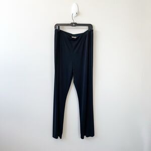 Easywear By Chico’s Pull On Pants Black Slinky Knit Stretch Women’s Size 3/16-18